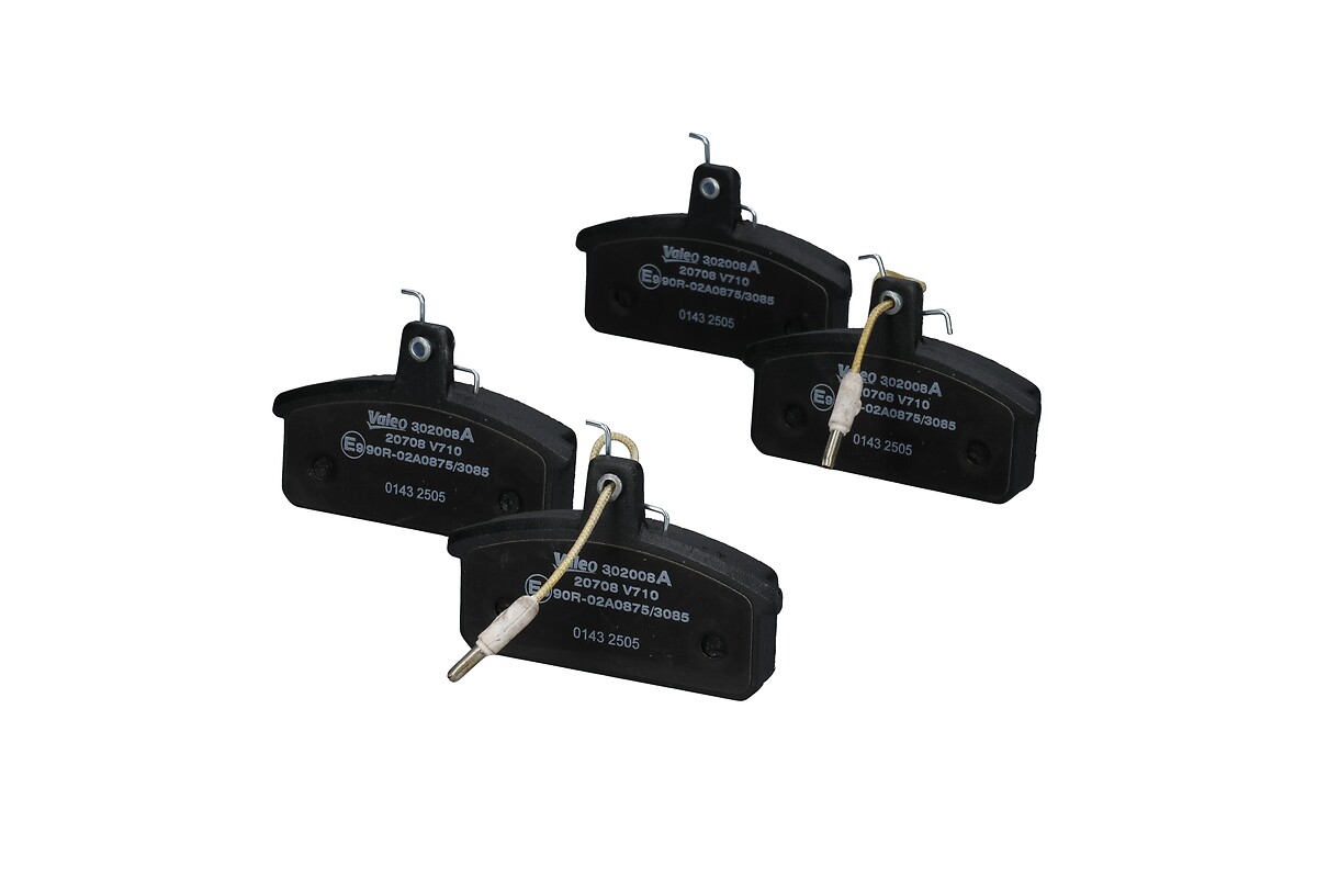 Jeu de 4 plaquettes de frein VALEO ref. 302008A